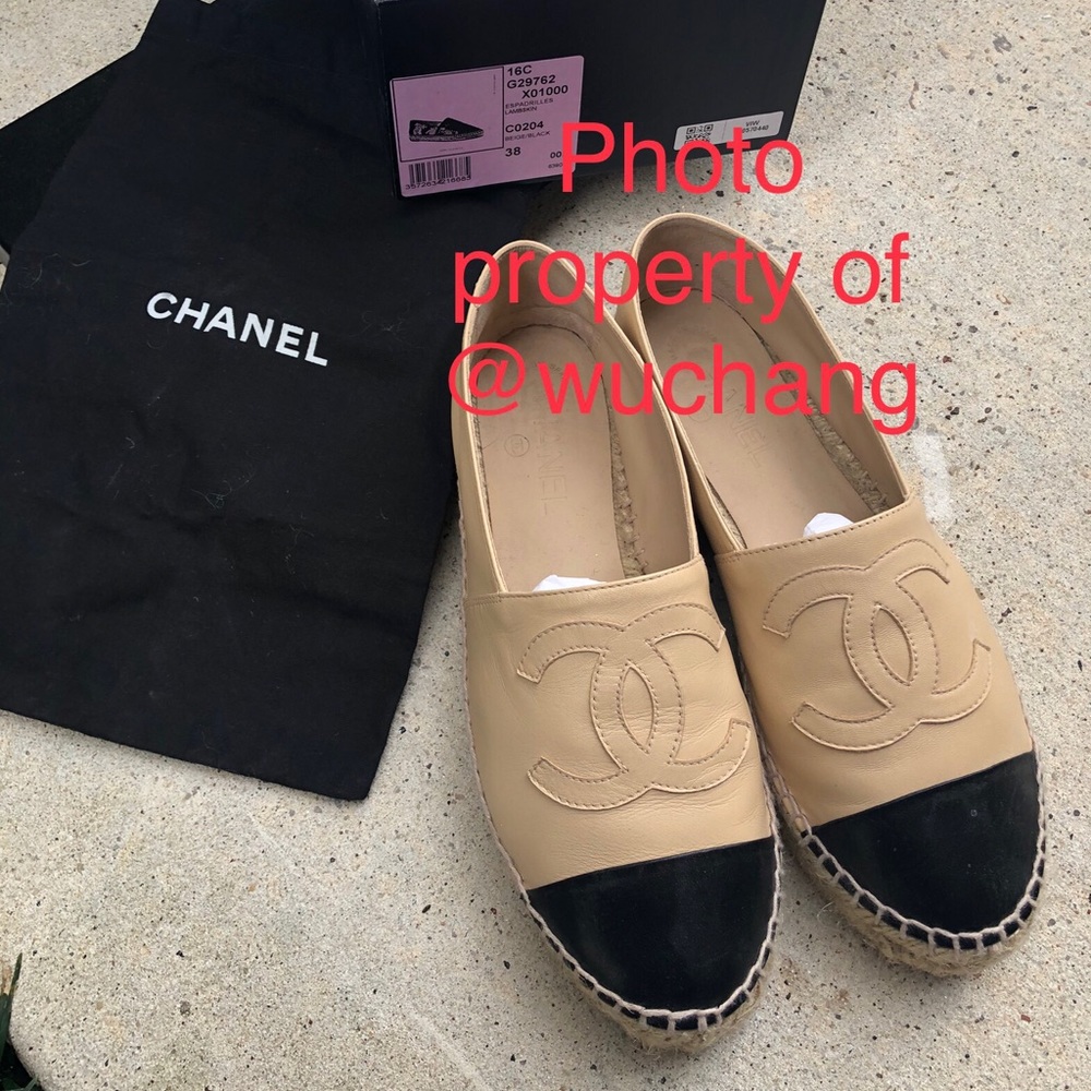 Chanel interlocking CC espadrilles 38